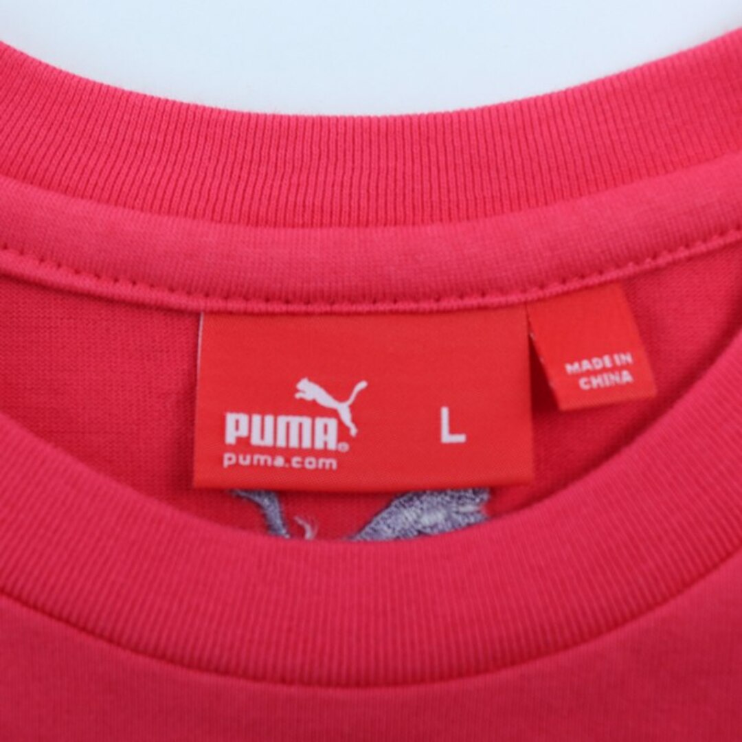 PUMA(プーマ)のプーマ 半袖Tシャツ ロゴT スポーツウエア レディース Lサイズ ピンク PUMA レディースのトップス(Tシャツ(半袖/袖なし))の商品写真