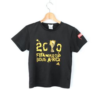 アディダス(adidas)のアディダス 半袖Tシャツ サッカー W杯 南アフリカ大会 クライマライト コカ・コーラ レディース Mサイズ ブラック adidas(Tシャツ(半袖/袖なし))