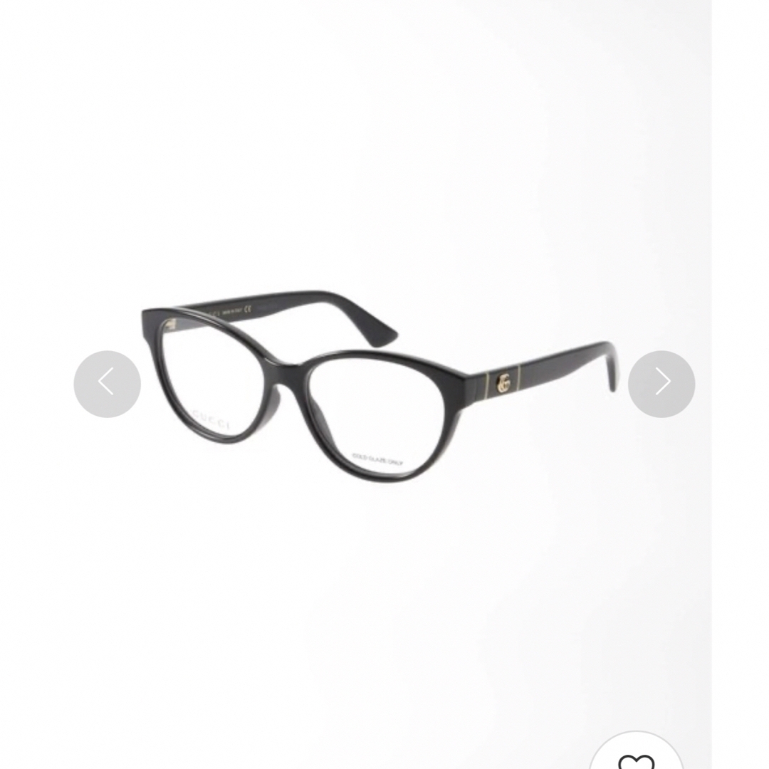Gucci(グッチ)のGUCCI グッチ ラウンドメガネ ブラック レディースのファッション小物(サングラス/メガネ)の商品写真