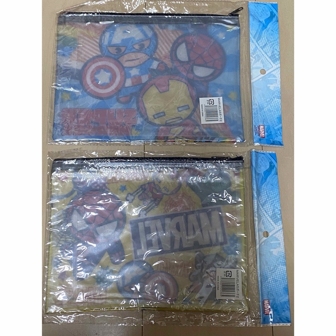 MARVEL(マーベル)のmarvel A5ポーチ 2個セット エンタメ/ホビーのアニメグッズ(その他)の商品写真