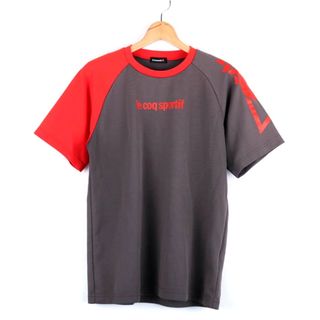 ルコックスポルティフ(le coq sportif)のルコックスポルティフ 半袖Tシャツ ロゴT スポーツウエア メンズ Lサイズ ダークグレー le coq sportif(Tシャツ/カットソー(半袖/袖なし))