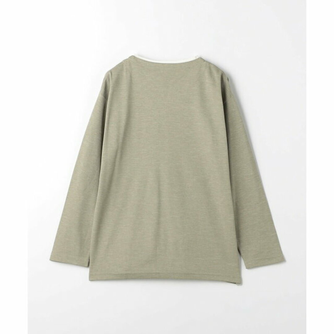 a day in the life(アデイインザライフ)の【BEIGE】メランジ キーネック フェイクレイヤードカットソー <A DAY IN THE LIFE> メンズのトップス(Tシャツ/カットソー(半袖/袖なし))の商品写真