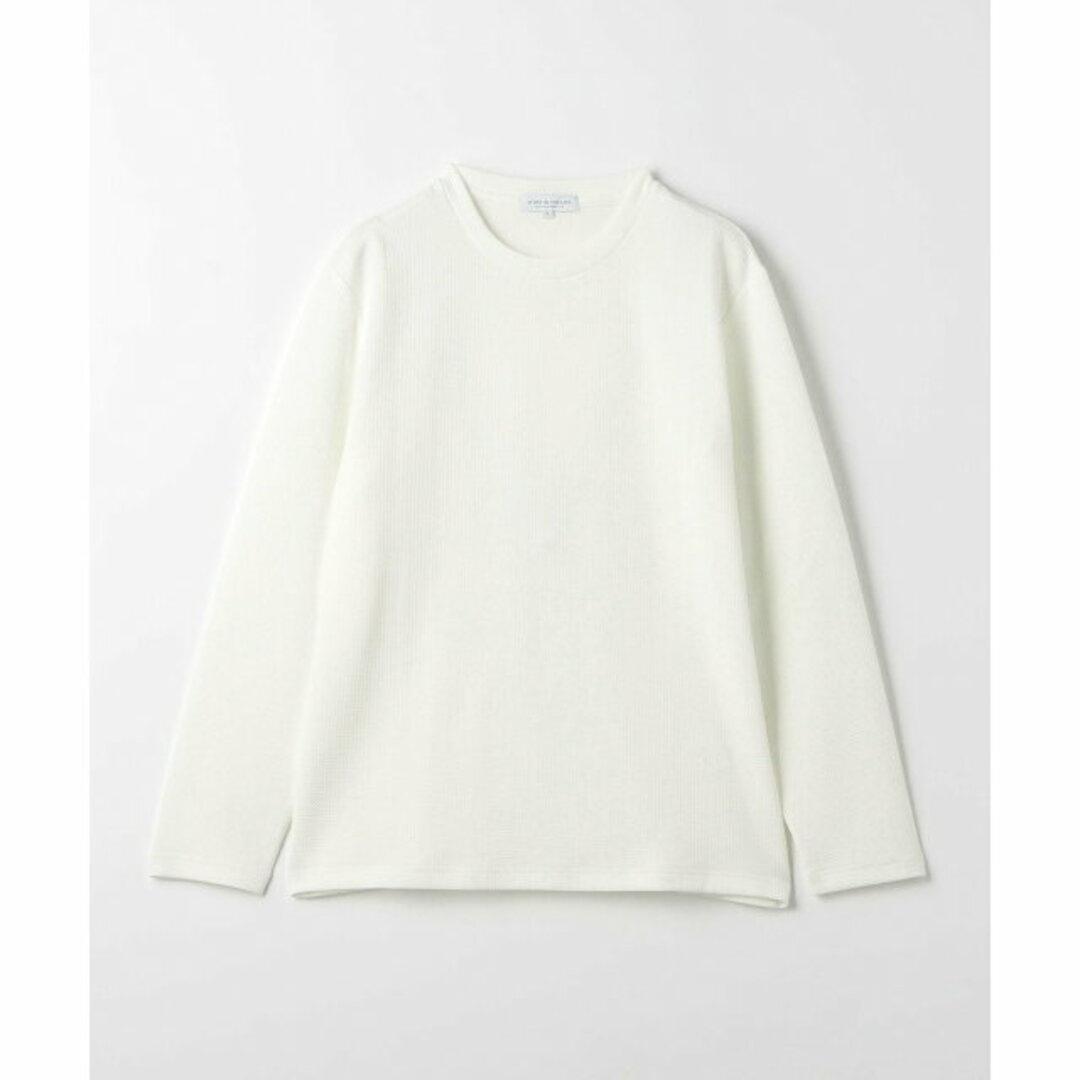 a day in the life(アデイインザライフ)の【WHITE】【S】ジャカード クルーネックカットソー<A DAY IN THE LIFE> メンズのトップス(Tシャツ/カットソー(半袖/袖なし))の商品写真