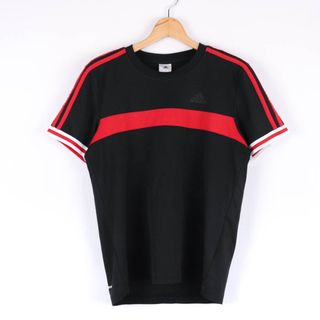 アディダス(adidas)のアディダス 半袖Tシャツ ロゴT バックロゴ スポーツウエア メンズ Sサイズ ブラック adidas(Tシャツ/カットソー(半袖/袖なし))