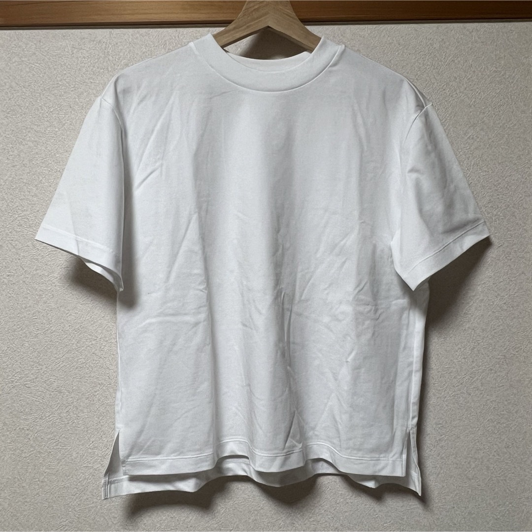 UNIQLO(ユニクロ)のUNIQLO　エアリズムコットンT（半袖）　ホワイト レディースのトップス(Tシャツ(半袖/袖なし))の商品写真