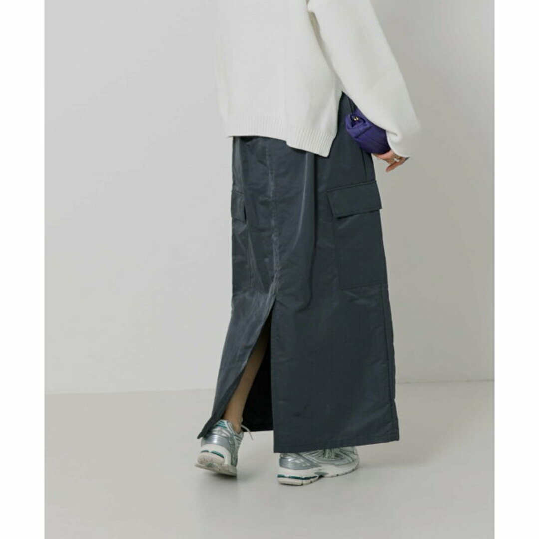 URBAN RESEARCH(アーバンリサーチ)の【BLUE GRAY】【36】ナイロンカーゴスカート レディースのスカート(ロングスカート)の商品写真