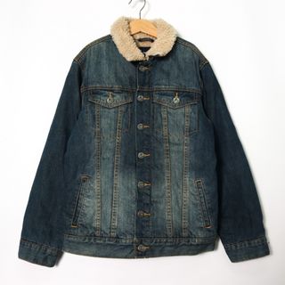 ギャップ(GAP)のギャップ デニムジャケット 裏ボア アウター キッズ 男の子用 XLサイズ ネイビー GAP(ジャケット/上着)