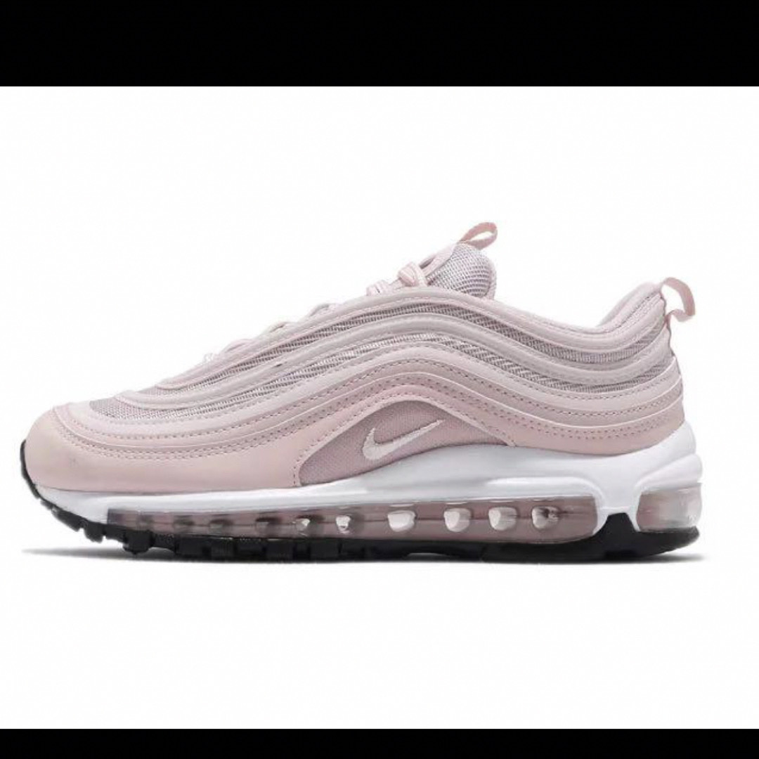 NIKE(ナイキ)のNIKE AIR MAX97 ベアリーローズ ブラックソール レディースの靴/シューズ(スニーカー)の商品写真