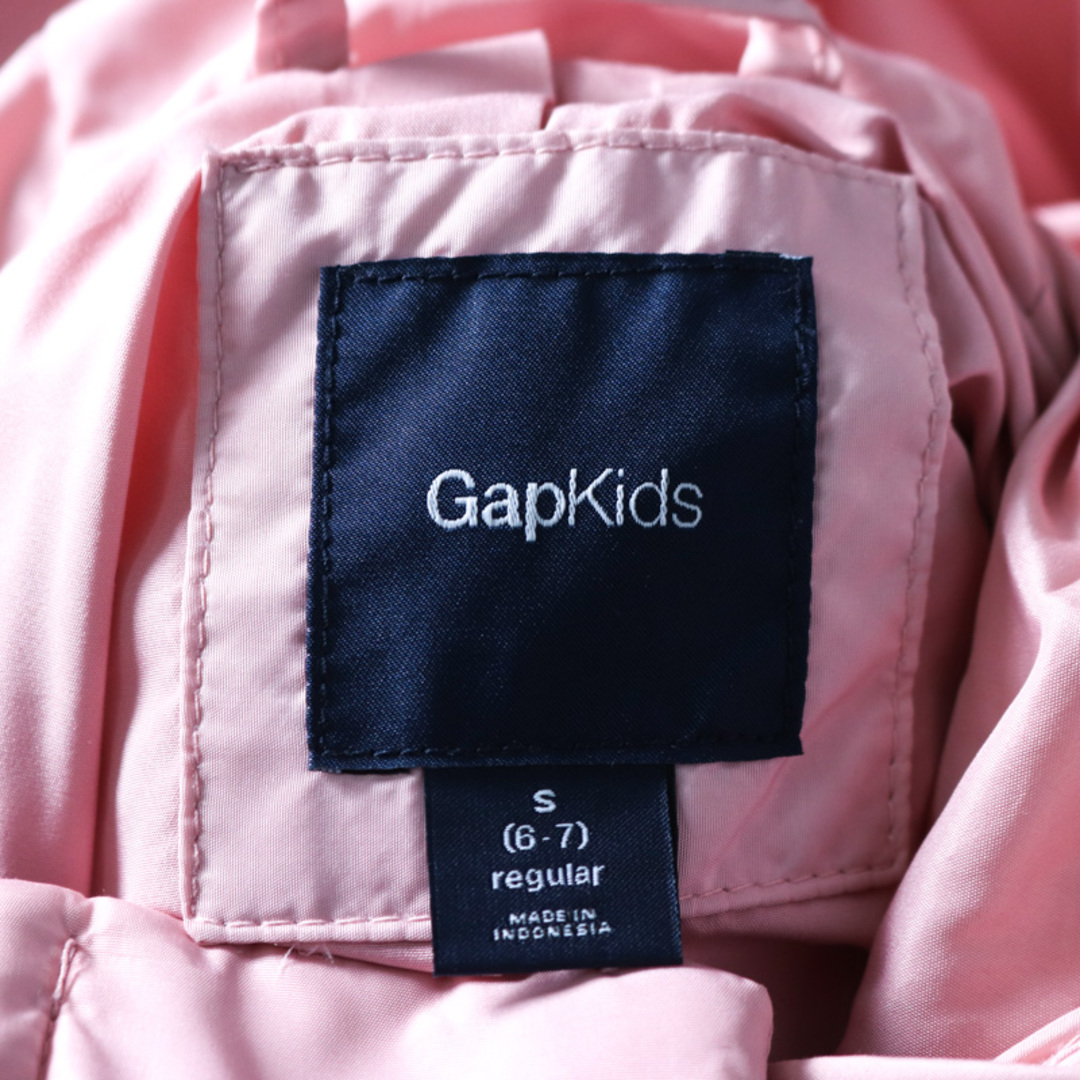 GAP(ギャップ)のギャップ ナイロンジャケット 中綿入りジャンパー アウター キッズ 女の子用 Sサイズ ピンク GAP キッズ/ベビー/マタニティのキッズ服女の子用(90cm~)(ジャケット/上着)の商品写真