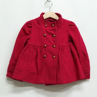 ギャップ(GAP)のギャップ ダブルブレストコート ウール混 アウター キッズ 女の子用 100サイズ レッド GAP(ジャケット/上着)