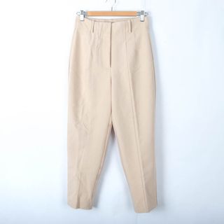 ザラ(ZARA)のザラ テーパードパンツ ハイウエスト ストレッチ ボトムス レディース USA Sサイズ ベージュ系 ZARA(その他)