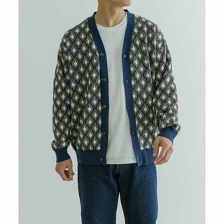 アーバンリサーチ(URBAN RESEARCH)の【NAVY】URBAN RESEARCH iD ブークレMIXジャカードカーディガン(カーディガン)