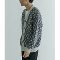 【GRAY】【L】URBAN RESEARCH iD ブークレMIXジャカードカーディガン