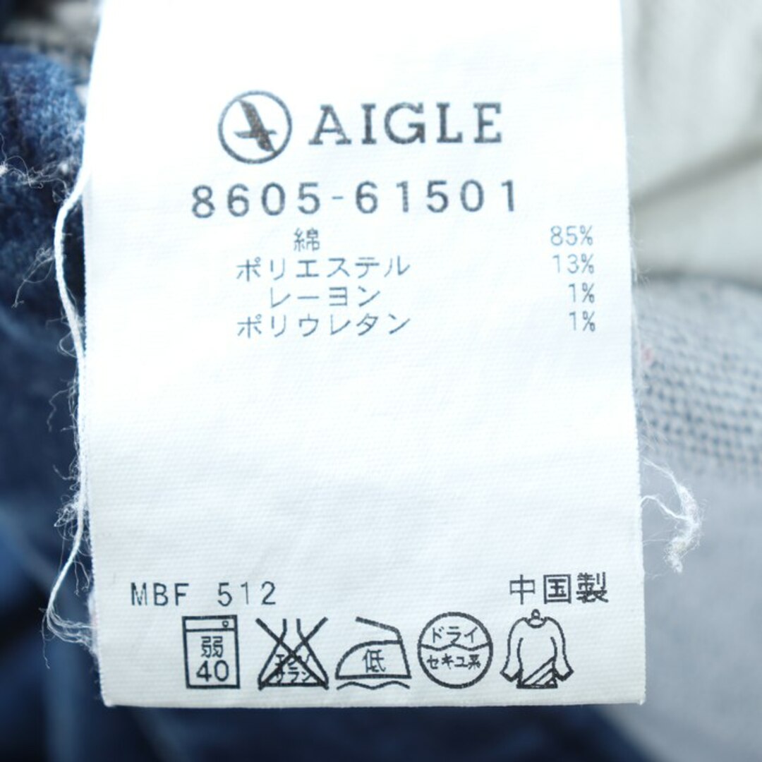 AIGLE(エーグル)のエーグル デニムパンツ ジーンズ スキニー ストレッチ ボトムス レディース Sサイズ ブルー系 AIGLE レディースのパンツ(デニム/ジーンズ)の商品写真