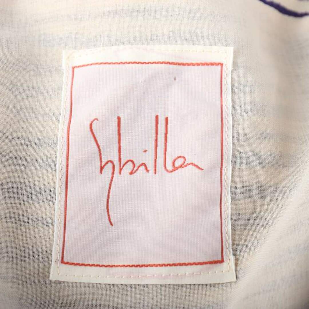 Sybilla(シビラ)のシビラ ワンピース 半袖 ボーダー トップス 記名有 レディース 40サイズ ベージュ Sybilla レディースのワンピース(その他)の商品写真