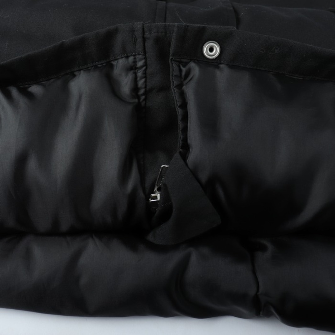 BEAMS(ビームス)のビームス ダウンジャケット ブルゾン リアルファー フード アウター 黒 レディース Mサイズ ブラック BEAMS レディースのジャケット/アウター(ダウンジャケット)の商品写真
