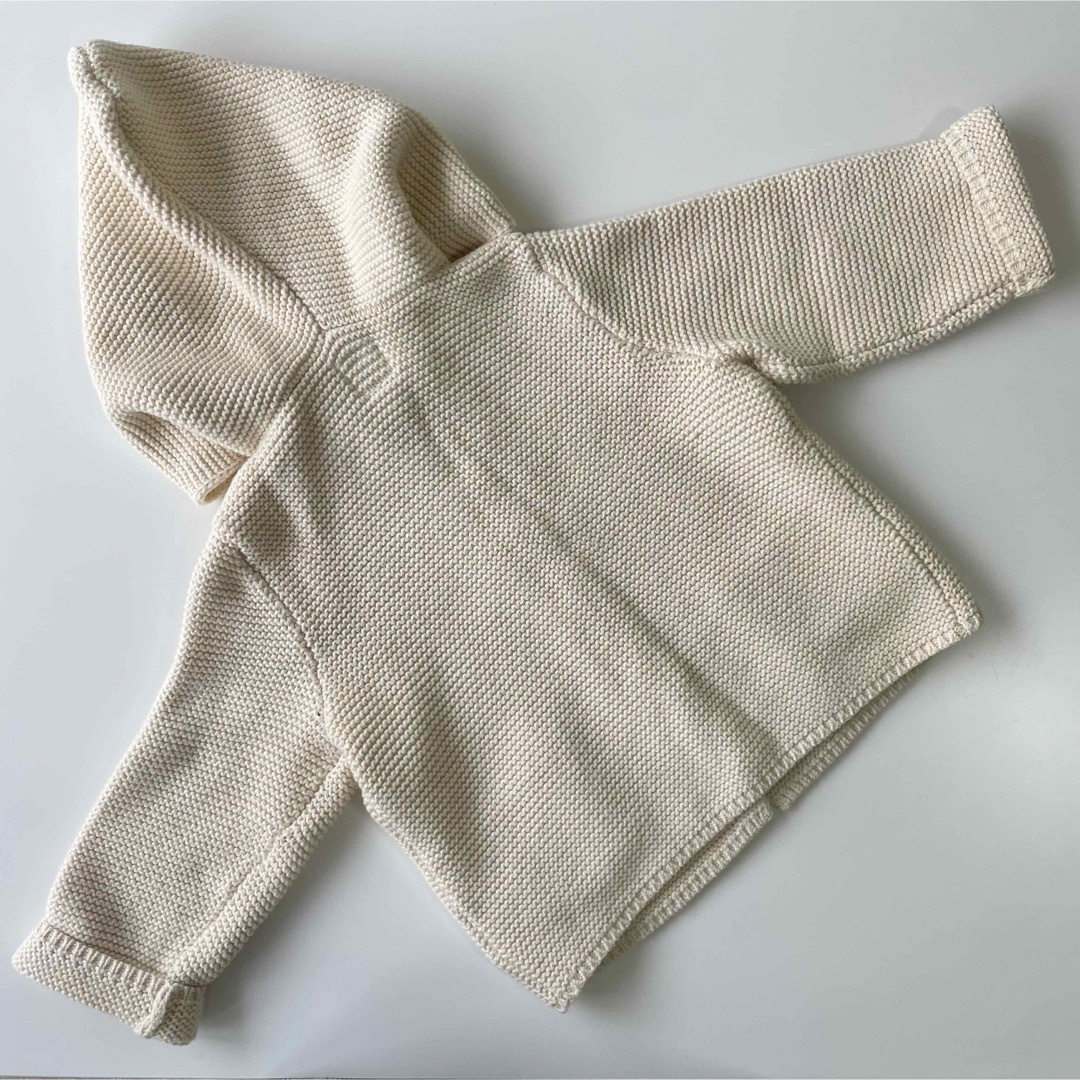 babyGAP(ベビーギャップ)のbaby GAP くまさんフードカーディガン キッズ/ベビー/マタニティのベビー服(~85cm)(カーディガン/ボレロ)の商品写真