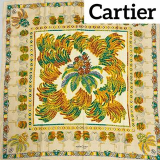 Cartier - cartierカルティエ 大判シルクスカーフ 品質タグ有りの通販 