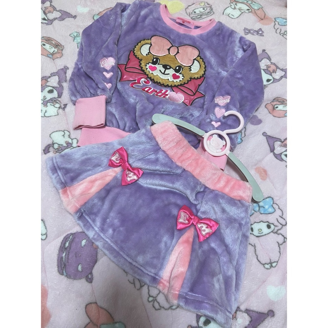 EARTHMAGIC(アースマジック)のアースマジック シルキーセトア 130cm キッズ/ベビー/マタニティのキッズ服女の子用(90cm~)(スカート)の商品写真