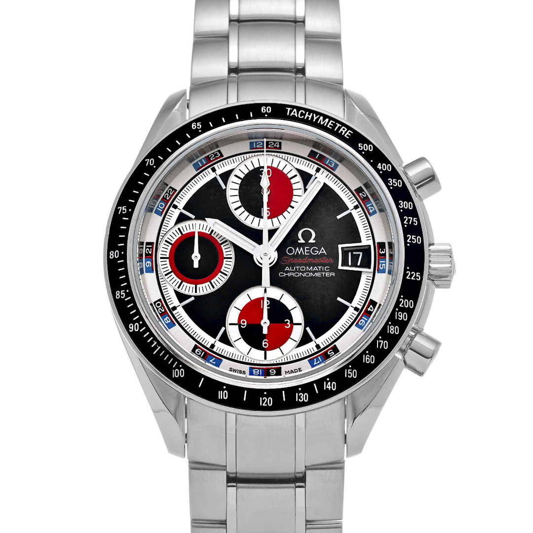 OMEGA(オメガ)の中古 オメガ OMEGA 3210.52 ブラック /レッド メンズ 腕時計 メンズの時計(腕時計(アナログ))の商品写真