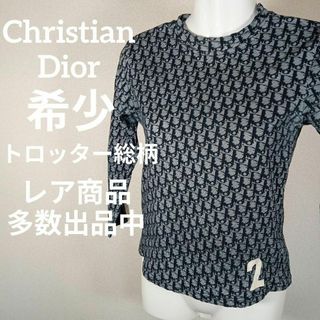 Ⅵ87美品　クリスチャンディオール　希少　Tシャツ　38　長袖　トロッター総柄