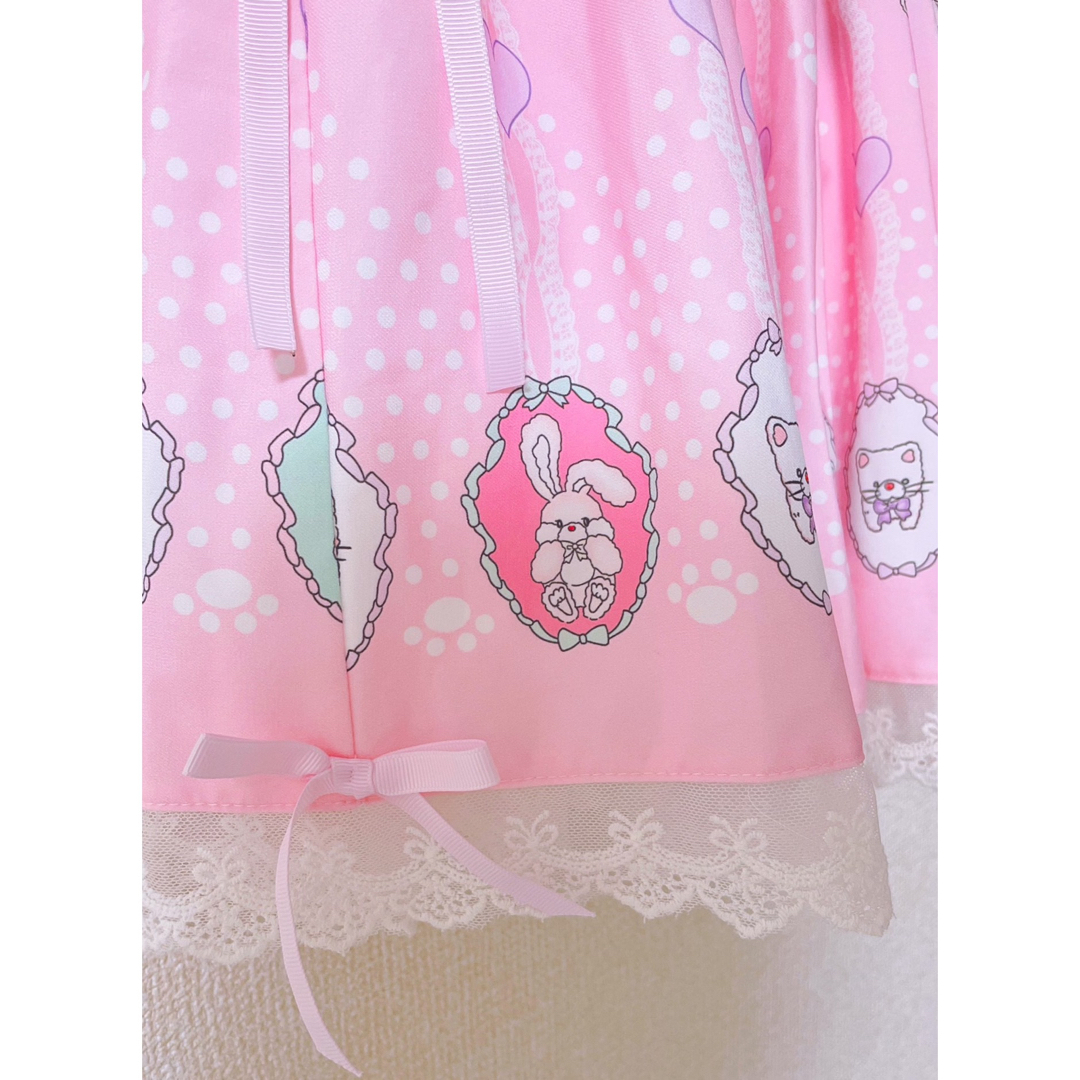 Bobon21(ボボンニジュウイチ)の早い者勝ち♡レア♡入手困難♡希少♡ロリータ♡ピンク♡リズリサ♡完売♡姫系♡リボン レディースのスカート(ミニスカート)の商品写真