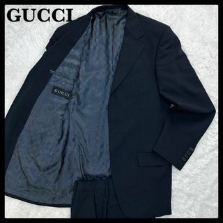 グッチ(Gucci)のGUCCI セットアップ スーツ GG柄 人気ネイビー サイズ46 入手困難(セットアップ)