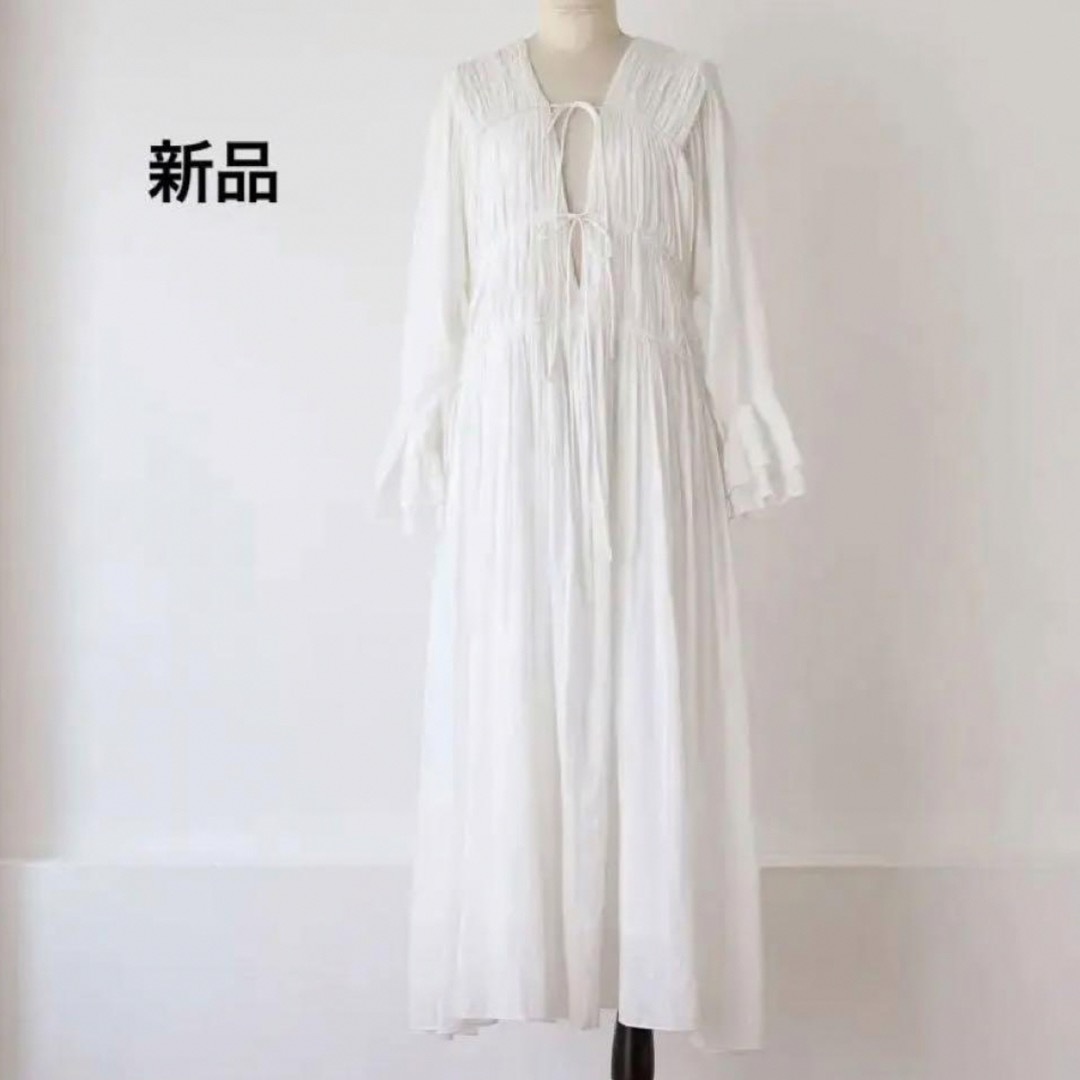 Ameri VINTAGE(アメリヴィンテージ)の新品未使用タグ付きMARNO Sophia dress white レディースのワンピース(ロングワンピース/マキシワンピース)の商品写真