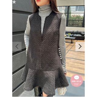 バースデーバッシュ(BIRTHDAY BASH)のAMBER TWEED DRESS(ミニワンピース)