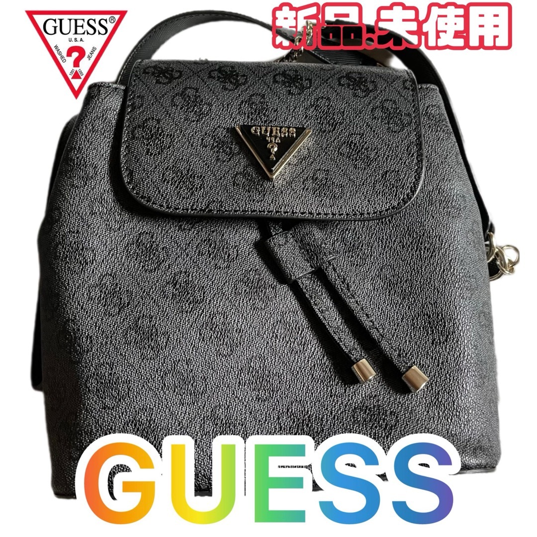 GUESS(ゲス)のゲス GUESS CORDELIA Logo Flap Backpack レディースのバッグ(リュック/バックパック)の商品写真