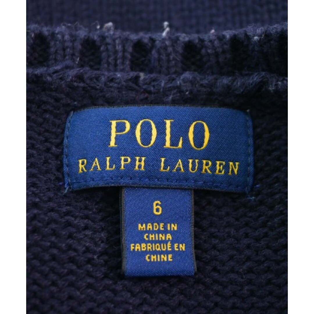 POLO RALPH LAUREN(ポロラルフローレン)のPolo Ralph Lauren ポロラルフローレン ニット 6 紺x青 【古着】【中古】 キッズ/ベビー/マタニティのキッズ服女の子用(90cm~)(ニット)の商品写真