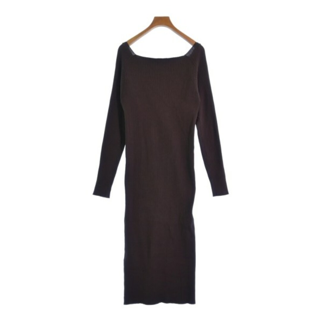 Loungedress(ラウンジドレス)のLoungedress ラウンジドレス ワンピース F 茶 【古着】【中古】 レディースのワンピース(ひざ丈ワンピース)の商品写真