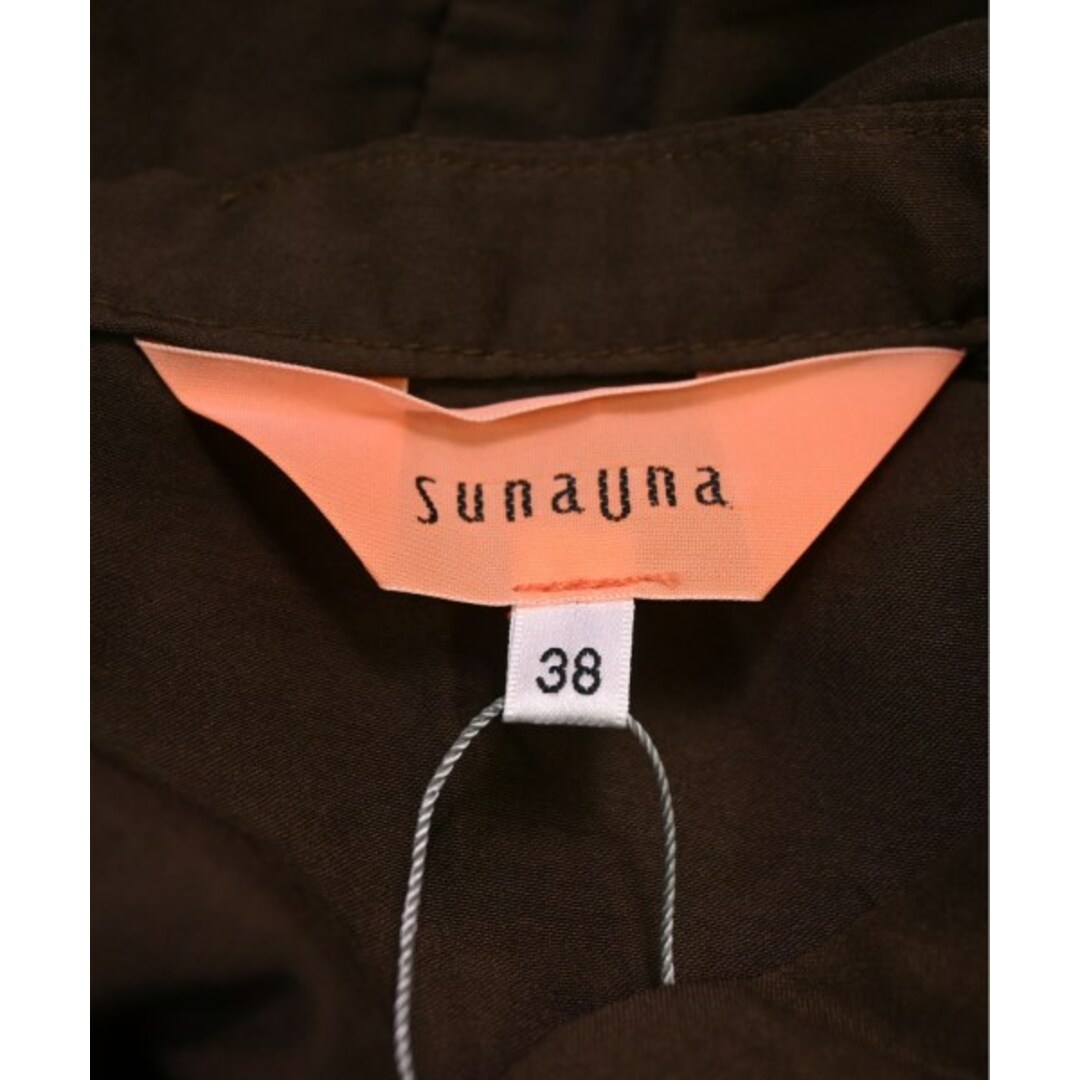 SunaUna(スーナウーナ)のSunaUna スーナウーナ ブラウス M 茶 【古着】【中古】 レディースのトップス(シャツ/ブラウス(長袖/七分))の商品写真