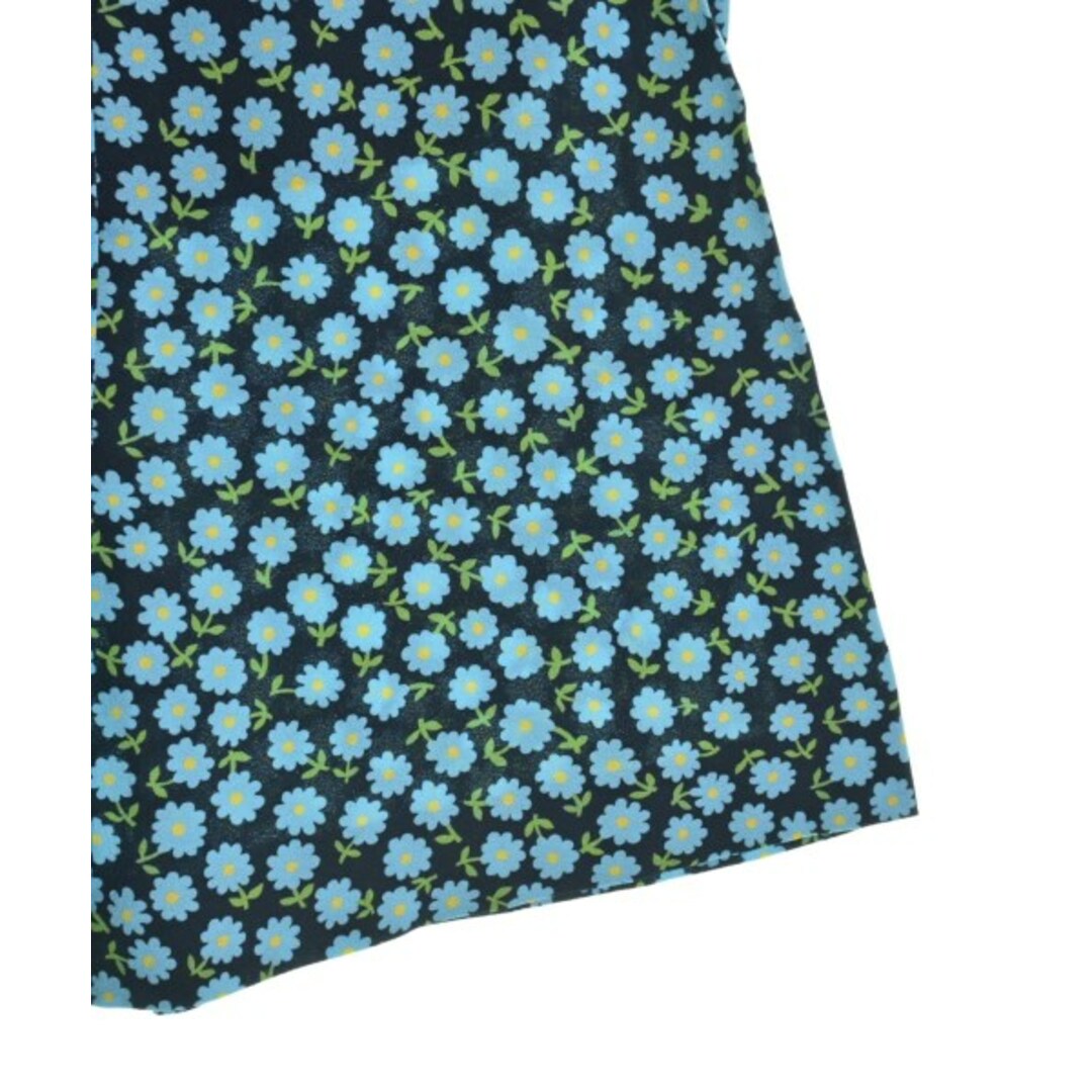miumiu(ミュウミュウ)のMiu Miu ひざ丈スカート 36(XS位) 紺x水色x緑等(花柄) 【古着】【中古】 レディースのスカート(ひざ丈スカート)の商品写真