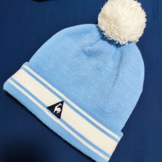 ルコックスポルティフ(le coq sportif)のルコックゴルフ★ニットキャップ（スカイブルー）★ほぼ新品！！美品(ウエア)