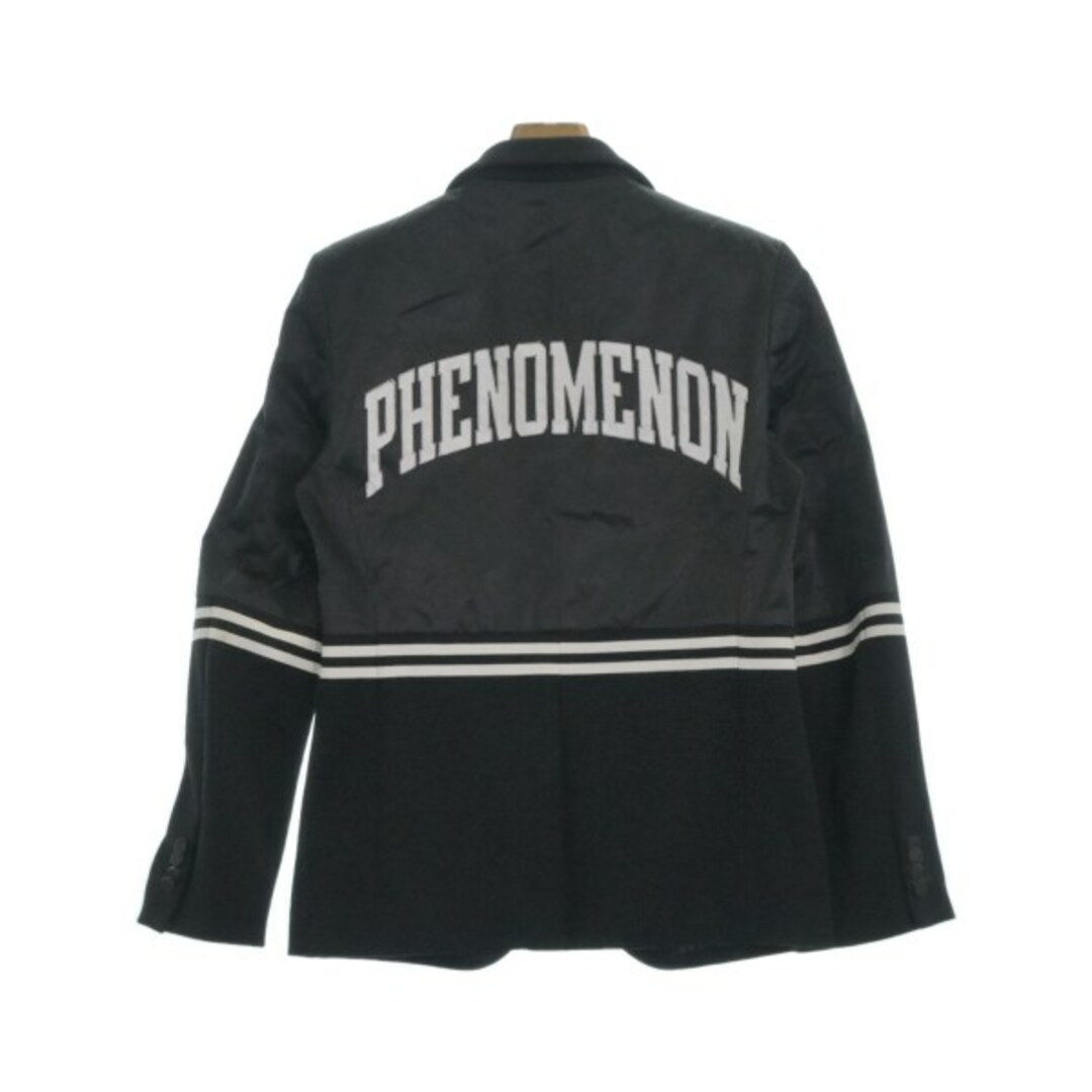 PHENOMENON(フェノメノン)のphenomenon フェノメノン カジュアルジャケット M 黒x白 【古着】【中古】 メンズのジャケット/アウター(テーラードジャケット)の商品写真