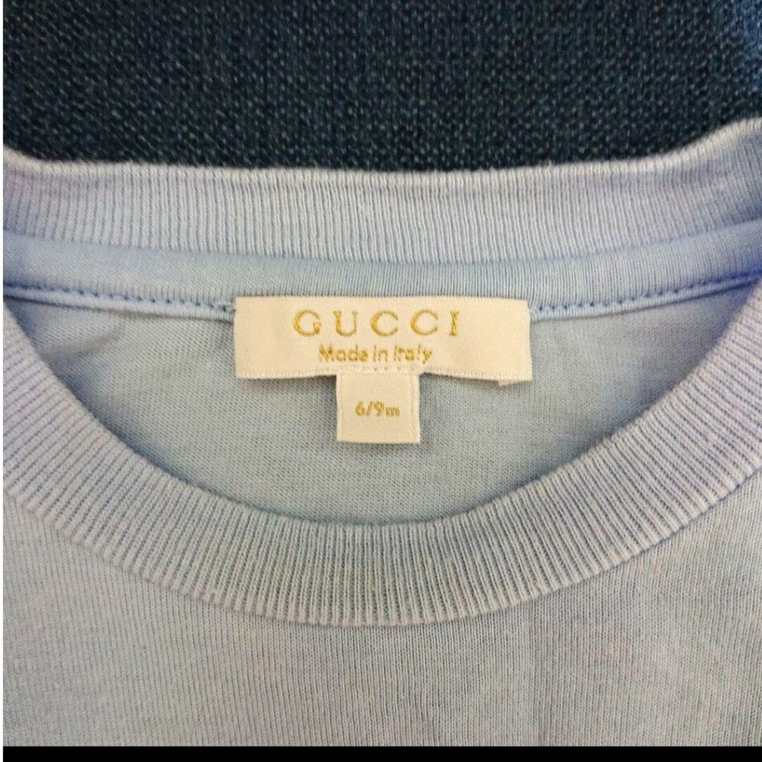 Gucci(グッチ)の【美品】GUCCI グッチ ベビー ロンT ブルー 6-9ヶ月 70 キッズ/ベビー/マタニティのベビー服(~85cm)(Ｔシャツ)の商品写真