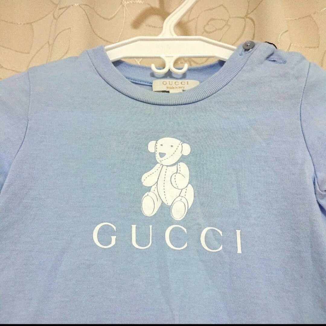 Gucci(グッチ)の【美品】GUCCI グッチ ベビー ロンT ブルー 6-9ヶ月 70 キッズ/ベビー/マタニティのベビー服(~85cm)(Ｔシャツ)の商品写真