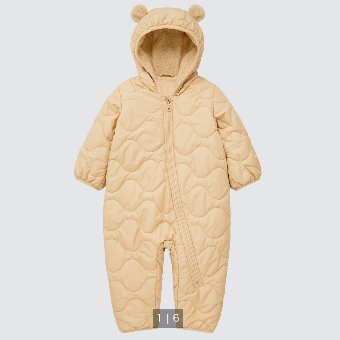 UNIQLO(ユニクロ)のUNIQLO baby ダウンカバーオール キッズ/ベビー/マタニティのベビー服(~85cm)(カバーオール)の商品写真