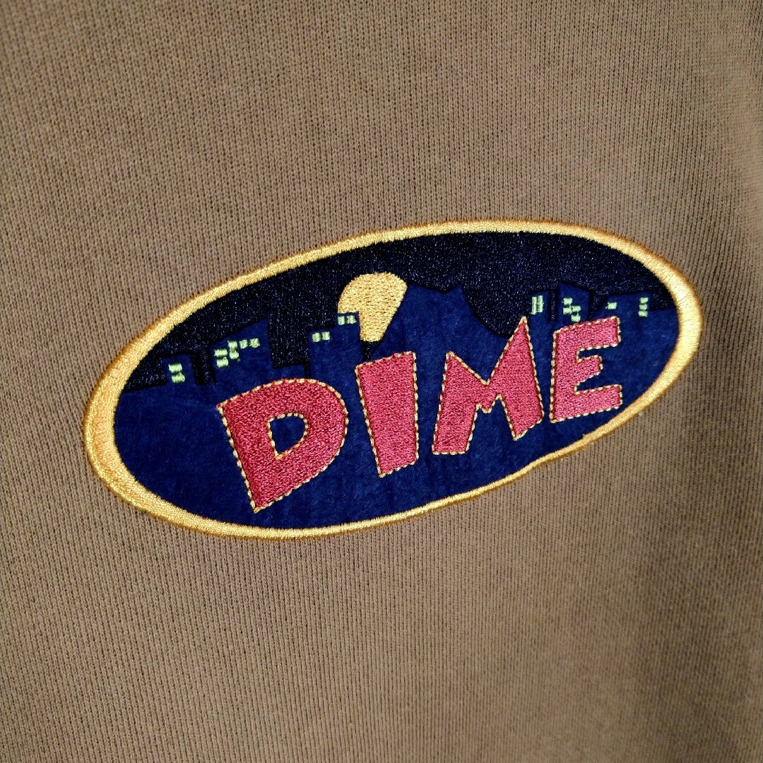 Dime】シティロゴ刺繍 裏起毛 プルオーバーパーカー(新品未使用