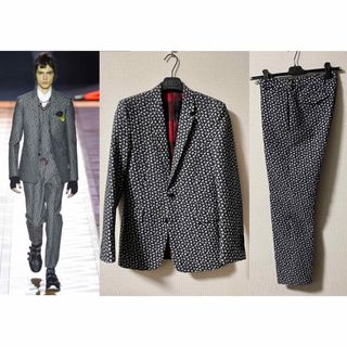 DIOR HOMME - Dior homme 16AW 総柄ローズセットアップ　スーツ ディオールオム