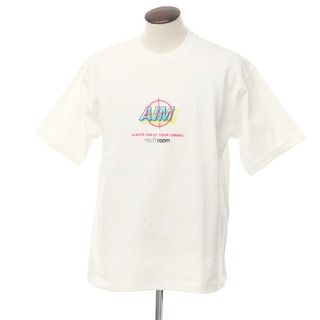 【中古】ボルトルーム vaultroom AIM TEE コットン クルーネック 半袖Ｔシャツ ホワイト【サイズL】【ユニセックス】(Tシャツ(半袖/袖なし))