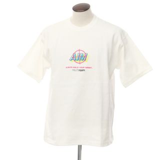 【中古】ボルトルーム vaultroom AIM TEE コットン クルーネック 半袖Ｔシャツ ホワイト【サイズL】【ユニセックス】(Tシャツ(半袖/袖なし))