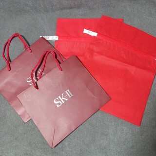 エスケーツー(SK-II)のSK-II/エスケーツー ショッパー ショップ紙袋 巾着 ギフト 2セット(ショップ袋)