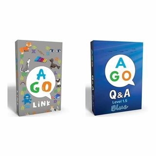 【新着商品】AGO リンク 英単語しりとり カードゲーム & Q&A ブルー レ(知育玩具)