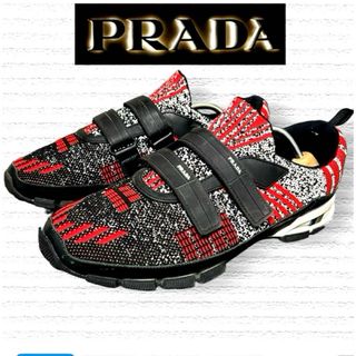 新品 100%本物 【6】PRADA パデッド スニーカープラダ付属品カード類箱保存袋