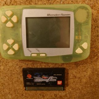 【美品　ソフトセット】ワンダースワン　WS 　本体　シャーベットメロン(携帯用ゲームソフト)