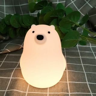 fromseed ナイトライト シロクマランプ かわいい 充電式 タイマー付き (その他)