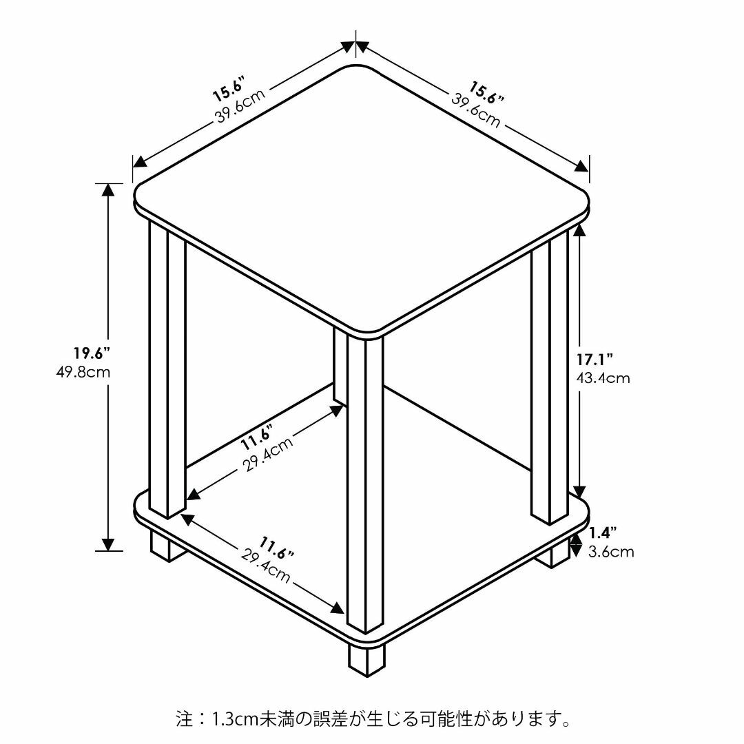 【色: フレンチオークグレー/グレー】フリノ (Furinno) Simplis インテリア/住まい/日用品の机/テーブル(その他)の商品写真