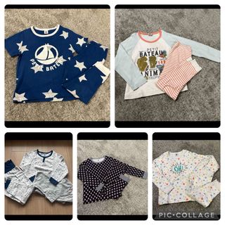 プチバトー(PETIT BATEAU)のmimmi様専用　パジャマ5点セット　プチバトー(パジャマ)